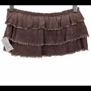 Extra small blue life Lola crop top.